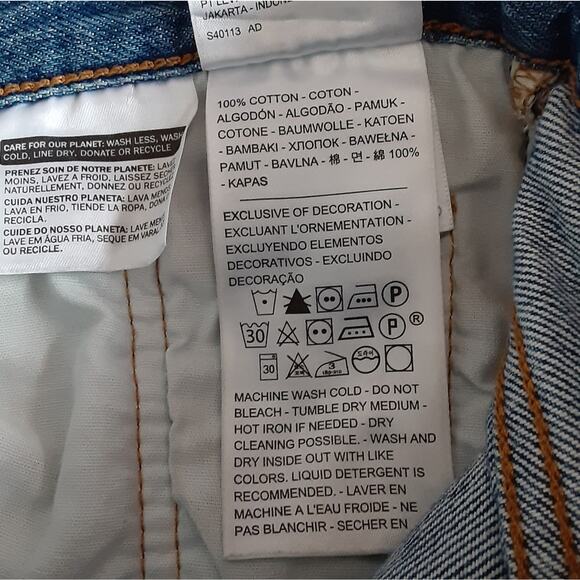 Levis 501 Skinny Jeans Button Fly High Rise Slim Fit Distressed Womens 25 ×28 - Picture 11 of 15